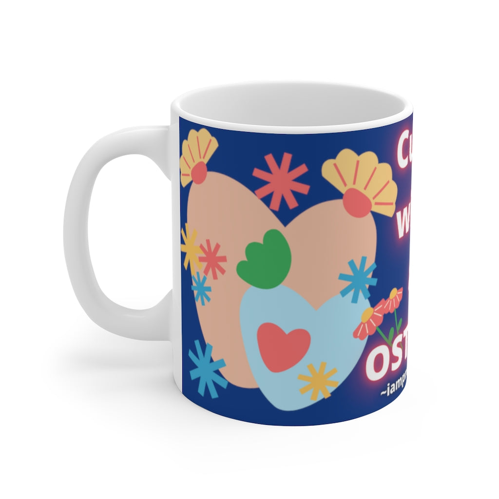 CUTIE WITH A OSTOMY White Ceramic Mug