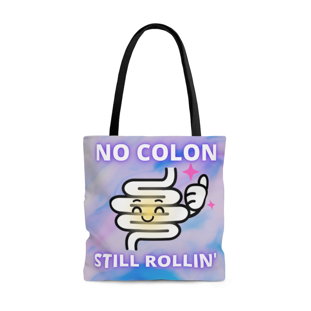 NO COLON STILL ROLLIN' Practical Tote Bag (multi color pattern)