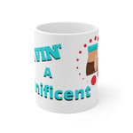 LIVIN' A BAGnificent LIFE White Ceramic Mug (female)