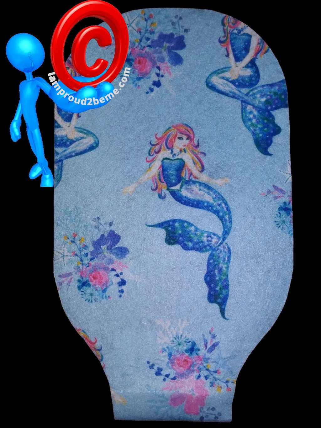 Disposable Mermaid Pattern Ostomy Bag One Piece Hollister #5831