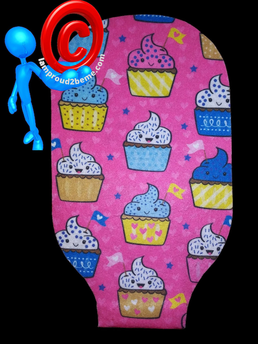 Disposable Happy Cupcakes Pattern Ostomy Bag One Piece Hollister #5831