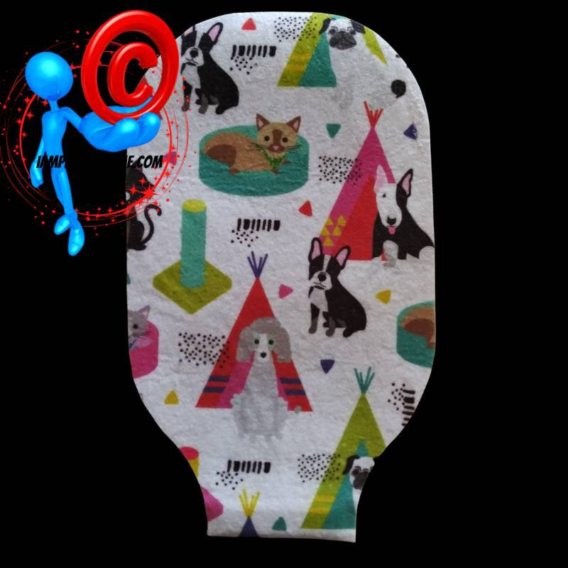Disposable DOG TEPEE Pattern Ostomy Bag One Piece Hollister #5831