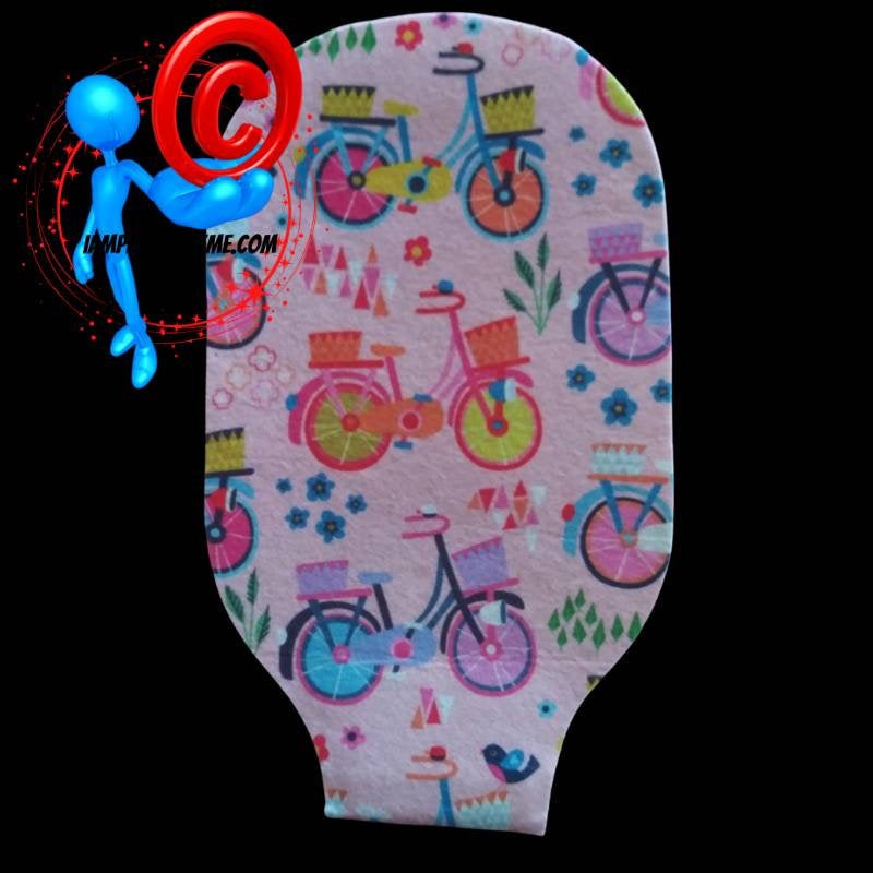 Disposable Bicycles Pattern Ostomy Bag One Piece Hollister #5831