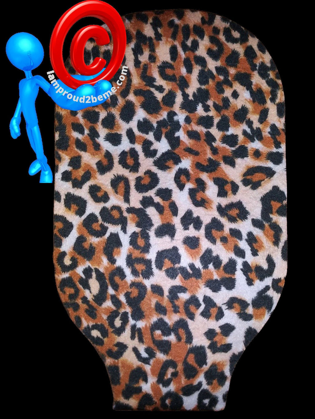 Disposable Leopard Brown/Blk  Pattern Ostomy Bag One Piece Hollister #5831