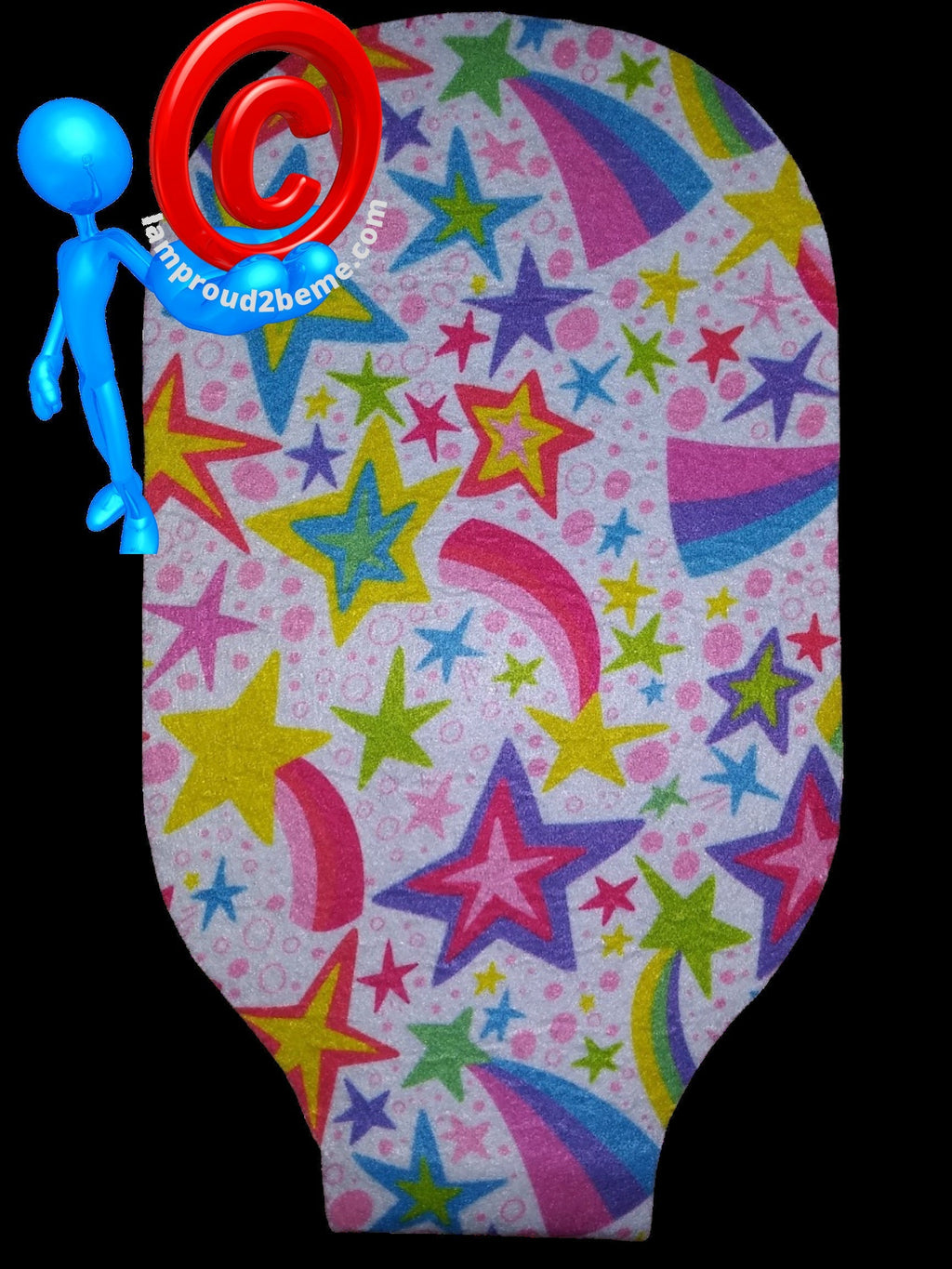 Disposable Multi-Color Starburst Ostomy Bag One Piece Hollister #5831