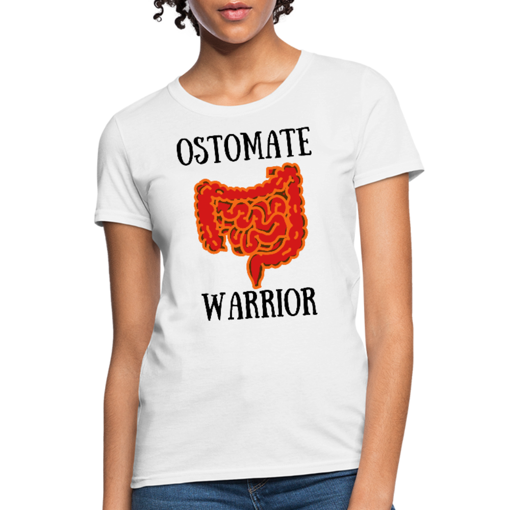 OSTOMATE WARRIOR (Women's T-Shirt) - white