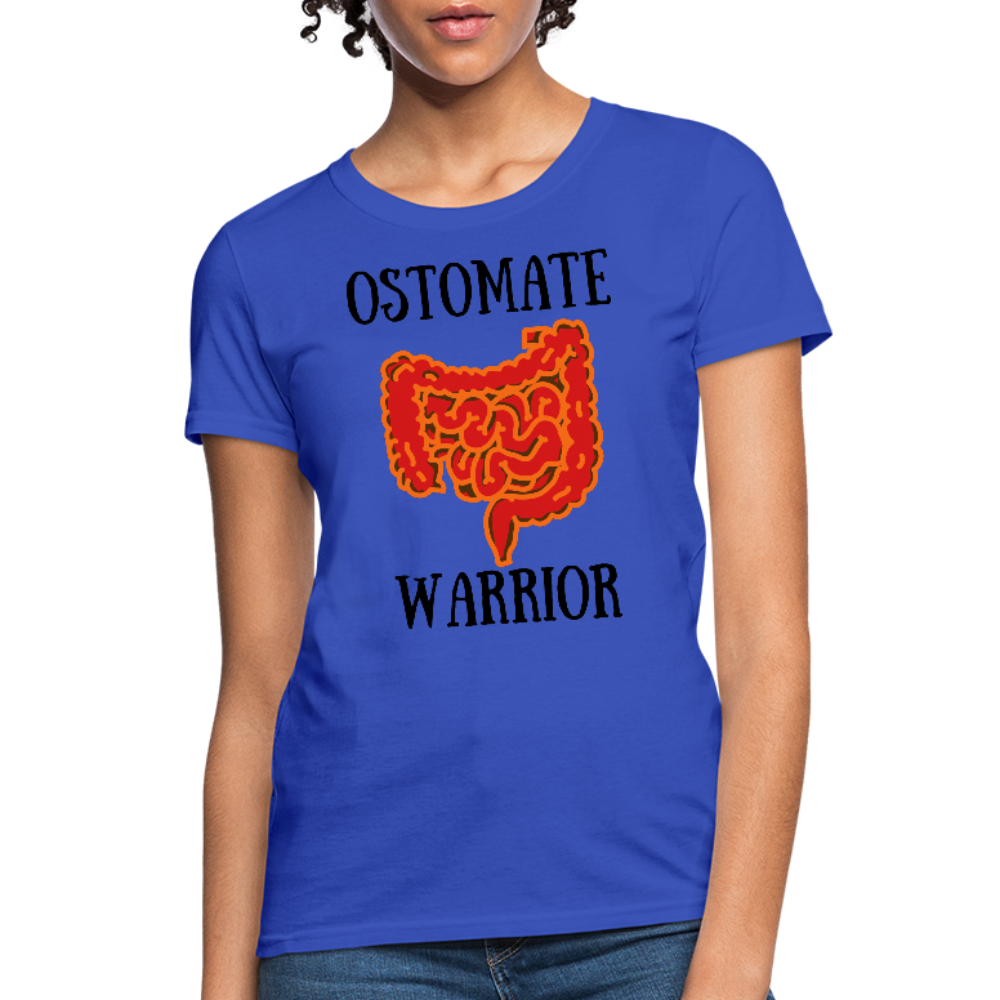 OSTOMATE WARRIOR (Women's T-Shirt) - royal blue