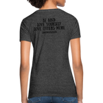 OSTOMATE WARRIOR (Women's T-Shirt) - heather black