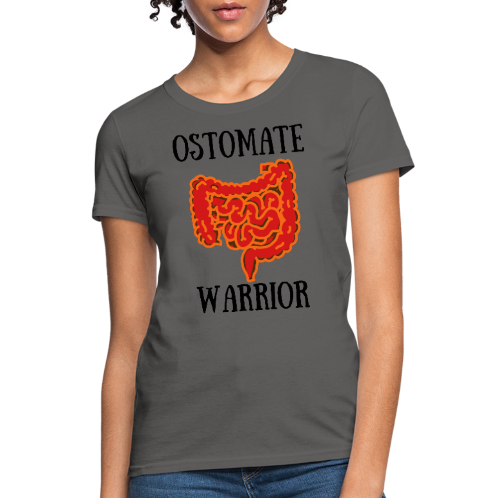OSTOMATE WARRIOR (Women's T-Shirt) - charcoal