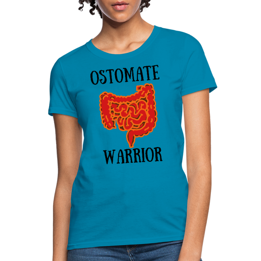 OSTOMATE WARRIOR (Women's T-Shirt) - turquoise