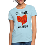 OSTOMATE WARRIOR (Women's T-Shirt) - powder blue