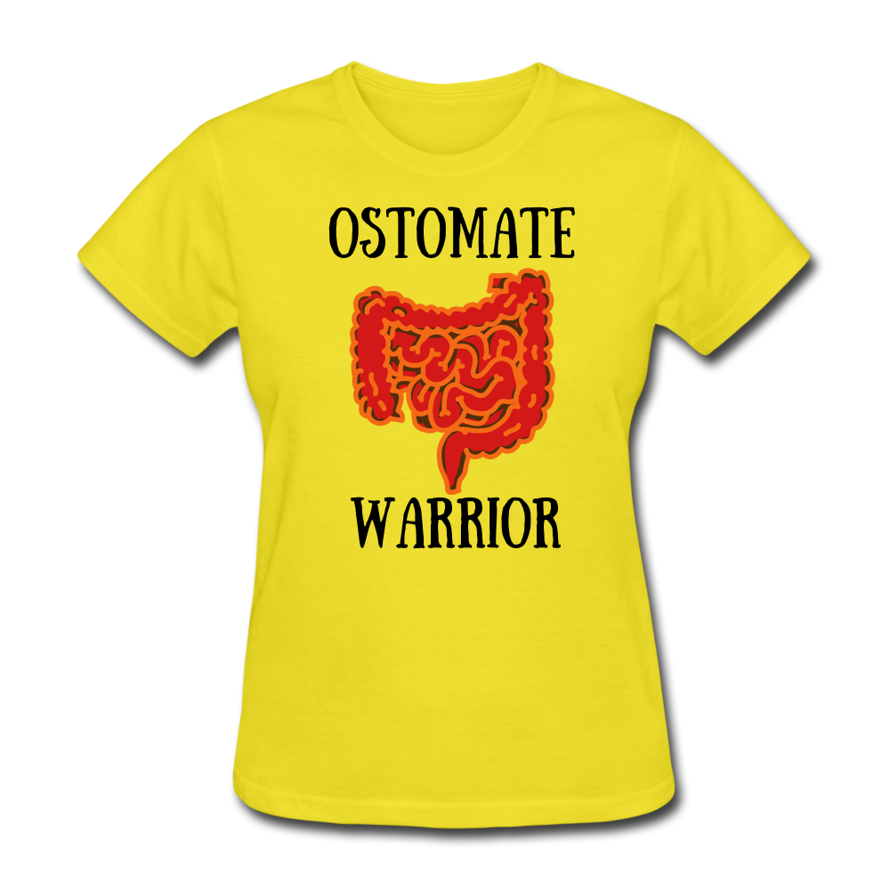 OSTOMATE WARRIOR (Women's T-Shirt) - yellow