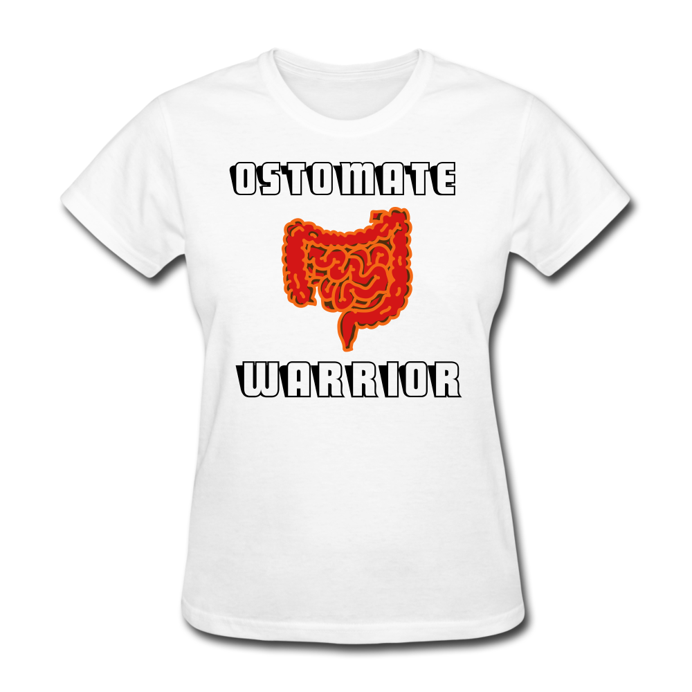 OSTOMATE WARRIOR (Women's T-Shirt) - white