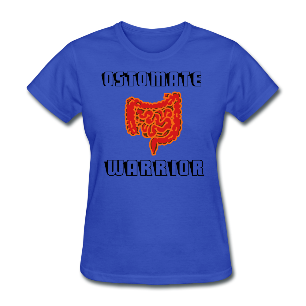 OSTOMATE WARRIOR (Women's T-Shirt) - royal blue