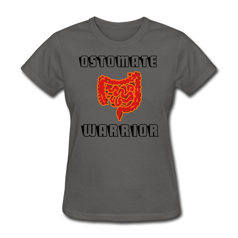 OSTOMATE WARRIOR (Women's T-Shirt) - charcoal