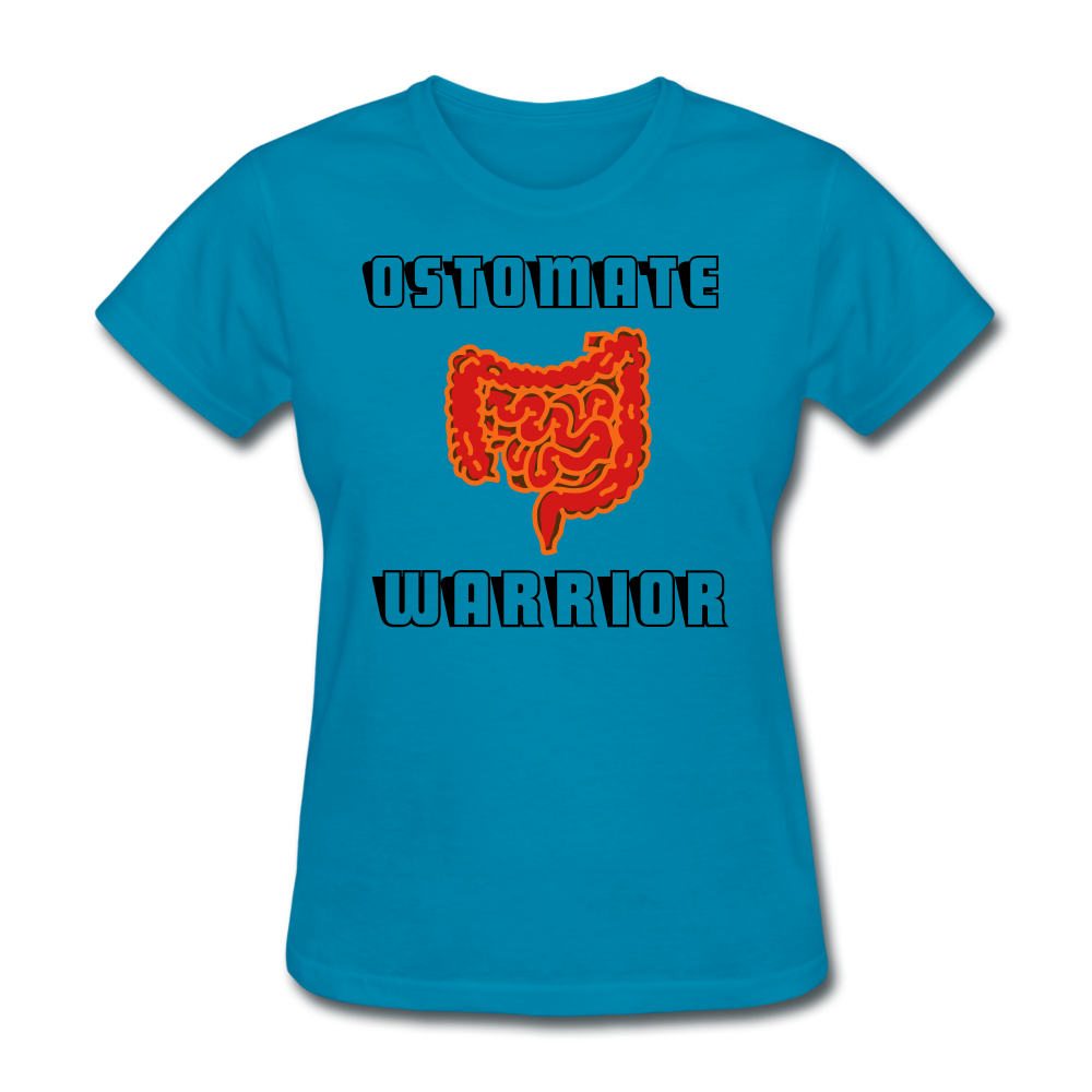 OSTOMATE WARRIOR (Women's T-Shirt) - turquoise