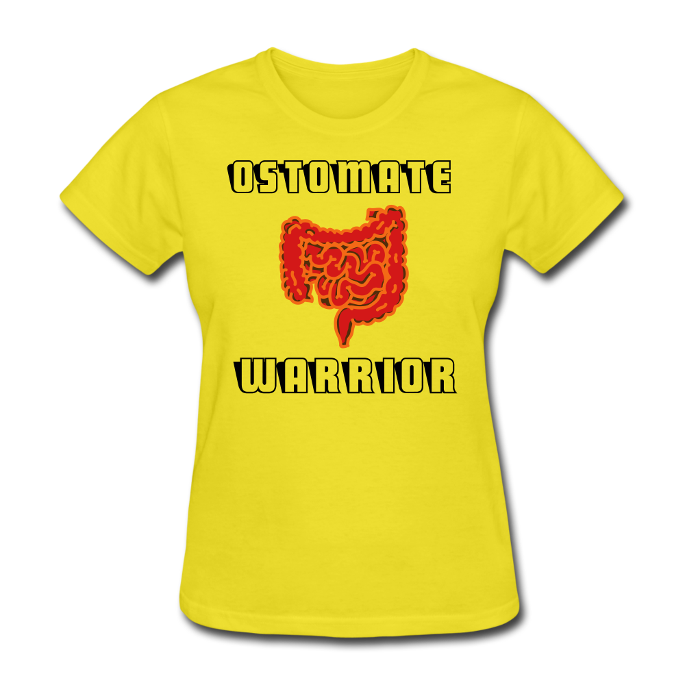 OSTOMATE WARRIOR (Women's T-Shirt) - yellow
