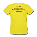 OSTOMATE WARRIOR (Women's T-Shirt) - yellow