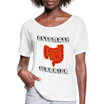 OSTOMATE WARRIOR (Women’s Flowy T-Shirt) - white
