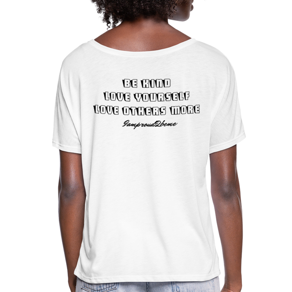 OSTOMATE WARRIOR (Women’s Flowy T-Shirt) - white