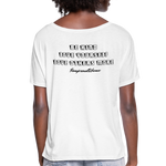 OSTOMATE WARRIOR (Women’s Flowy T-Shirt) - white