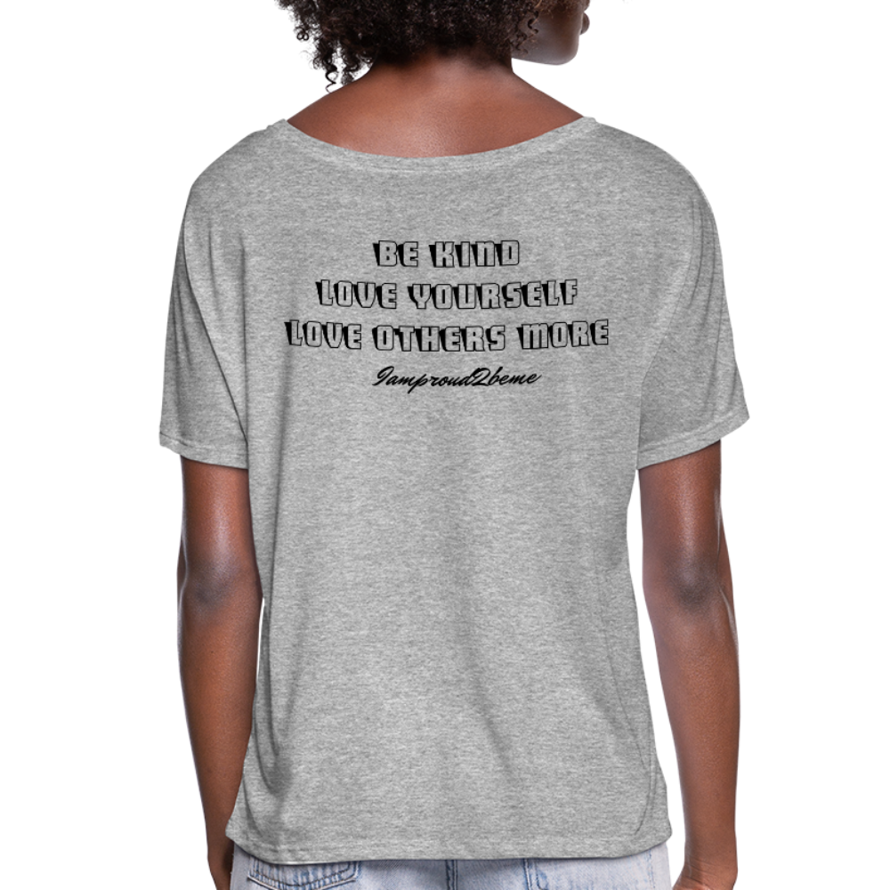 OSTOMATE WARRIOR (Women’s Flowy T-Shirt) - heather gray