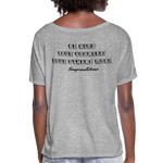 OSTOMATE WARRIOR (Women’s Flowy T-Shirt) - heather gray