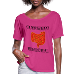 OSTOMATE WARRIOR (Women’s Flowy T-Shirt) - dark pink