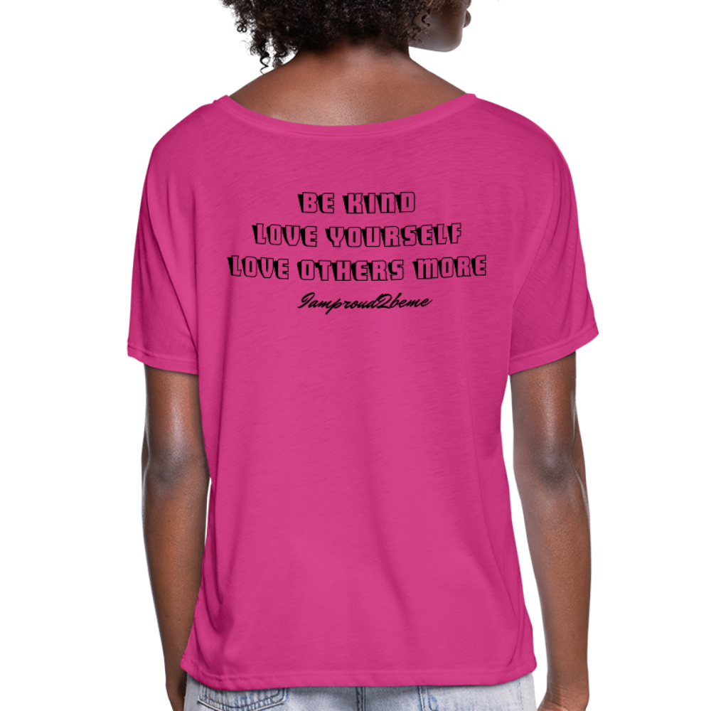 OSTOMATE WARRIOR (Women’s Flowy T-Shirt) - dark pink