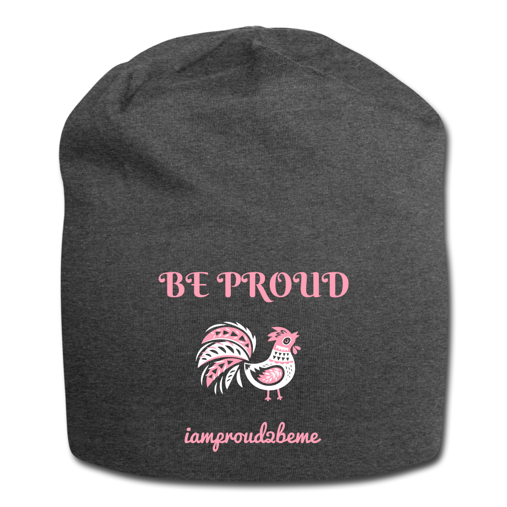 BE PROUD Jersey Beanie - charcoal gray
