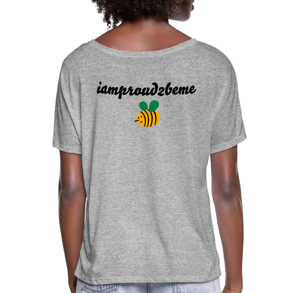 HONEY BEE Women’s Flowy T-Shirt - heather gray