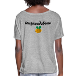HONEY BEE Women’s Flowy T-Shirt - heather gray
