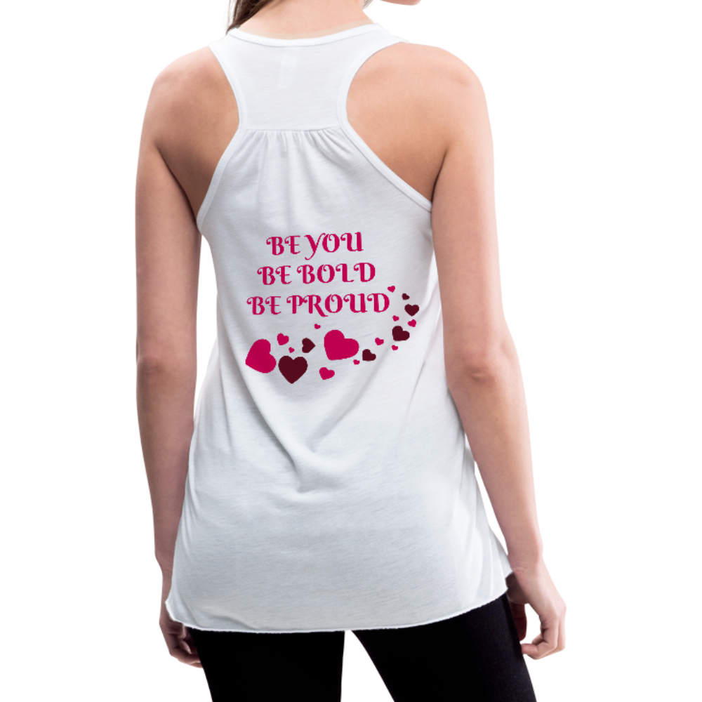 BElieve -n- YOUrself (Women's Flowy Tank) - white