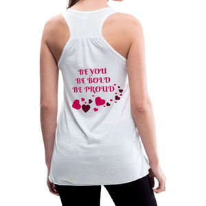 BElieve -n- YOUrself (Women's Flowy Tank) - white