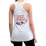 BElieve -n- YOUrself (Womens Flowy Tank) - white
