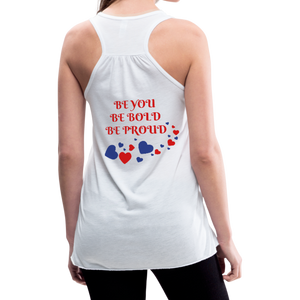 BElieve -n- YOUrself (Womens Flowy Tank) - white