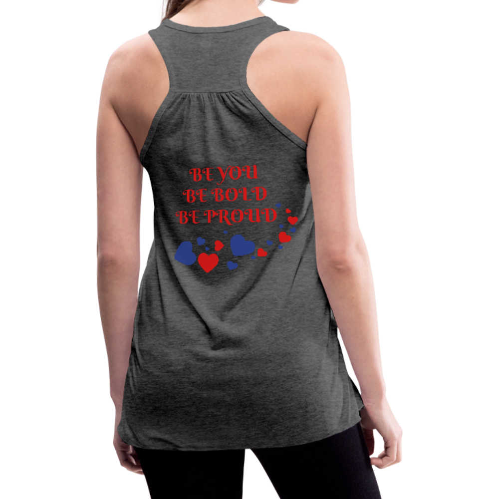 BElieve -n- YOUrself (Womens Flowy Tank) - deep heather