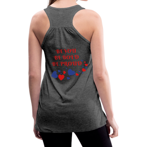 BElieve -n- YOUrself (Womens Flowy Tank) - deep heather