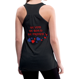 BElieve -n- YOUrself (Womens Flowy Tank) - black