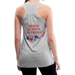 BElieve -n- YOUrself (Womens Flowy Tank) - heather gray
