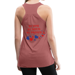 BElieve -n- YOUrself (Womens Flowy Tank) - mauve