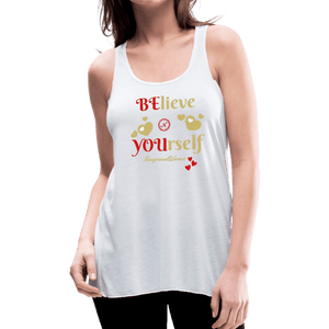 BElieve -n- YOUrself (Women's Flowy Tank) - white