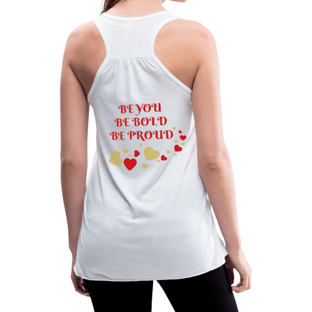 BElieve -n- YOUrself (Women's Flowy Tank) - white