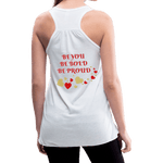 BElieve -n- YOUrself (Women's Flowy Tank) - white