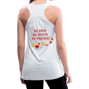BElieve -n- YOUrself (Women's Flowy Tank) - white