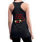 BElieve -n- YOUrself (Women's Flowy Tank) - black