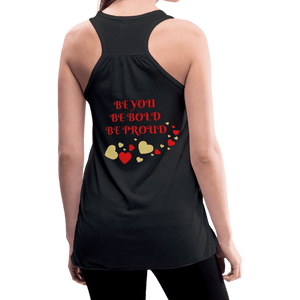 BElieve -n- YOUrself (Women's Flowy Tank) - black