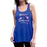 BElieve -n- YOUrself (Flowy Tank) - royal blue