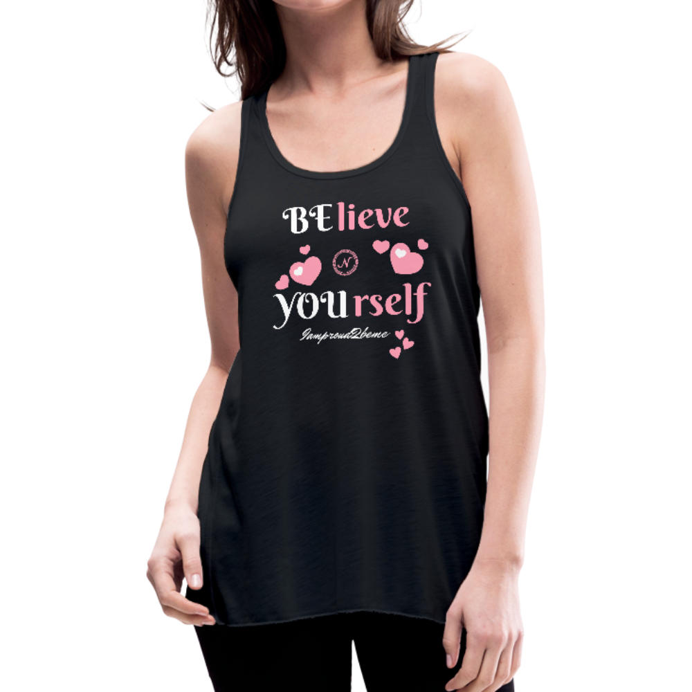 BElieve -n- YOUrself (Flowy Tank) - black