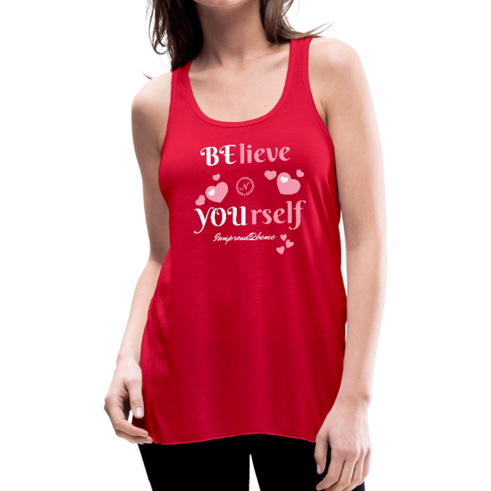 BElieve -n- YOUrself (Flowy Tank) - red